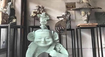 點贊!無錫雕塑家苦心打造阿炳雕塑館